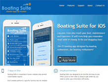 Tablet Screenshot of boatingsuite.com